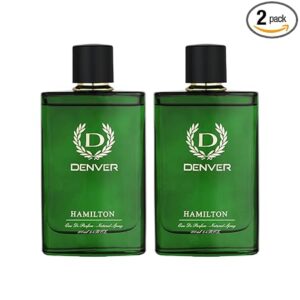 Denver Hamilton Perfume 100 ML Each, Pack of 2 | Long Lasting Perfume Body Scent For Men