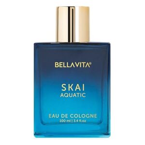 Bella Vita Luxury Skai Aquatic Unisex | Long Lasting | 100ml | Perfume for Man and Woman | Bergamot, Lavender & Patchouli | Woody & Citrus Premium Fragrance for Men and Women